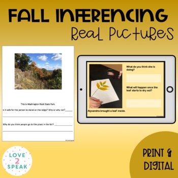 Preview of Fall Inferencing and Problem Solving with Real Pictures
