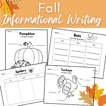 Preview of Fall Informational Writing Bundle