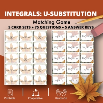 Preview of Fall: Integrals U-substitution Matching Game