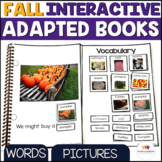 Fall Adapted Books for Special Education - Interactive Voc