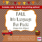 Fall Into Language Fun Pack - CC Aligned! - Color & Blackline
