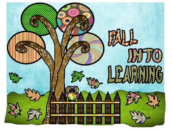 Preview of Fall Into Learning (Bulletin board)