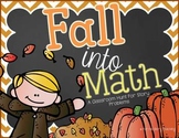 Fall Math Task Cards {Math Hunt}
