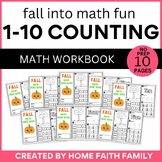 Fall Into Math Fun 1-10 Counting Math Workbook