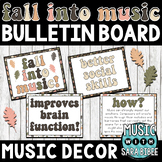 Fall Into Music - A Fall-themed Music Advocacy Bulletin Board Set