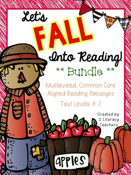 Preview of Fall Into Reading: CCSS Aligned Leveled Reading Passages A-I & Activities BUNDLE