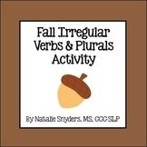 Fall Irregular Verbs and Plurals Activity