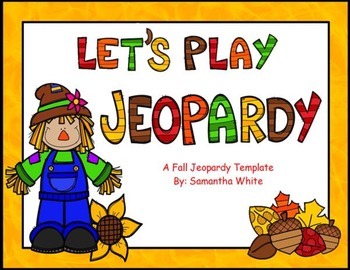 Preview of Fall Jeopardy Template {ActivInspire Flipchart}
