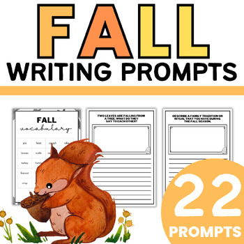 Preview of Fall Journal Writing Prompts