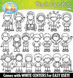 Fall Kids Blank Faces Clipart Set {Zip-A-Dee-Doo-Dah Designs}