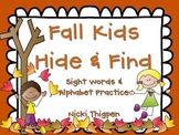 Fall Kids--Hide & Find (Sight Words/Alphabet)