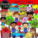 Fall Kids at the Apple Farm Clipart {Autumn Clipart}