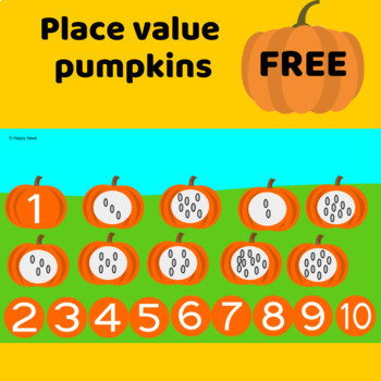 Preview of Fall Kindergarten Counting activity for Google Slides distance learning
