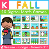 Fall Kindergarten DIGITAL Math Centers | Seesaw | Google |