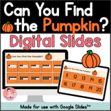 Fall Kindergarten Digital Number Game with Google Slides™