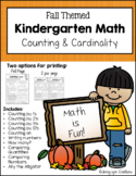Fall Kindergarten Math: Counting & Cardinality