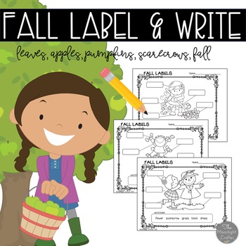 Preview of Fall Label It! Labeling Printables and Literacy Materials