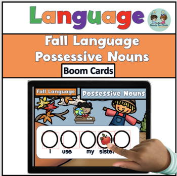 Preview of Fall Language Possessive Nouns - Boom Cards