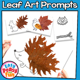 Fall Leaf Art With Printable Prompts, Forest Animals Crafts