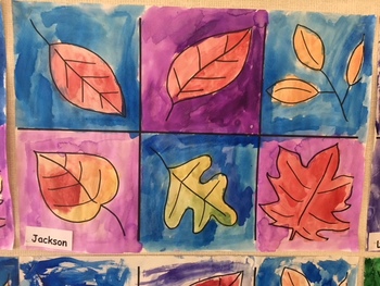 Fall Leaf Art - watercolor by cbbeutler | Teachers Pay Teachers