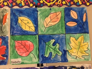 Fall Leaf Art - watercolor by cbbeutler | Teachers Pay Teachers