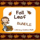 Fall Leaf Bundle... Literacy, Math & Science for P-K
