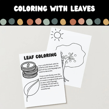 Preview of Fall Leaf Coloring Activity | Leaf Science Activity