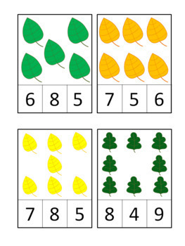 Fall Leaf Counting Activity Numbers 1-30 by Inspiring Dreams | TpT