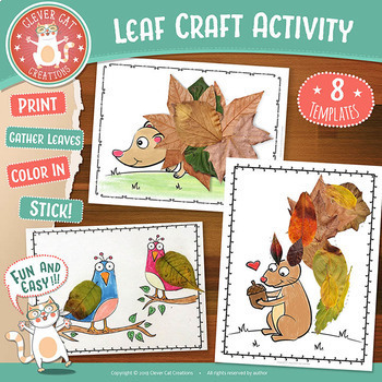 Preview of Fall Leaf Craft Activity