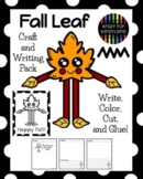 Leaf Craft and Kindergarten Writing Lesson for Fall