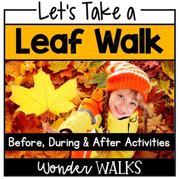 Preview of Fall Leaf Nature Walk, Scavenger Hunt, Kindergarten Science, Outdoor Activities