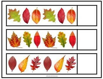 Fall Leaves Pattern Activity For Preschool By Linda S Loft For Little Learners