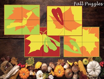 Fall Leaf Puzzles (Montessori) by Escuelita Montessori | TpT