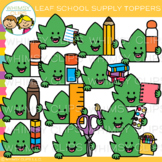Fall Leaf Toppers Clip Art