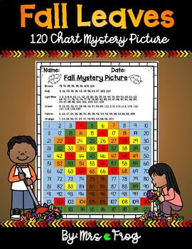 Preview of Fall Leaves 120 Chart Mystery Picture