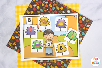 Fall Leaves Alphabet Matching Activity  Letter & Sound Matching Picture  Cards