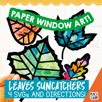 Preview of Fall Leaves Art Activity for Preschool | Autumn Leaf Tissue Paper Craft | Nature