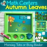 Autumn Math Centers Fall leaves