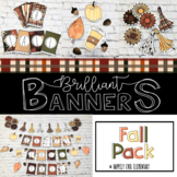 Rustic Fall Leaves Brilliant Banner Decor Pack