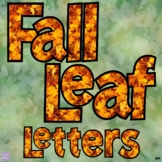 Fall Leaves Bulletin Board Letters
