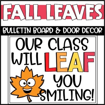 Preview of Fall Leaves Bulletin Board or Door Decoration
