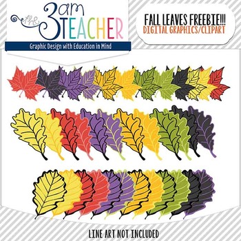 Preview of Fall Leaves Clip Art Collection
