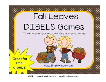 Fall Leaves DIBELS Game / Center or Small Group by Simply Kinder