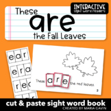 Fall Leaves Emergent Reader for Sight Word ARE: "These are