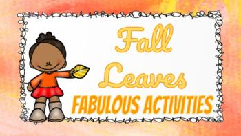 Preview of Fall Leaves Fun Activities