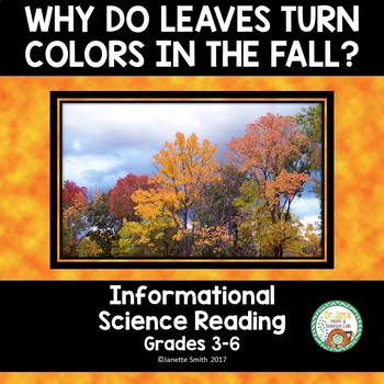 Preview of Fall Leaves Informational Reading