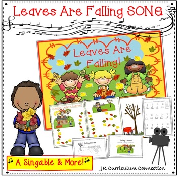 Preview of Fall Literacy & Math Activities & a SONG - Leaves Are Falling!