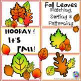 Fall Leaves Matching, Sorting and Patterning