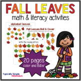 Fall Leaves Math and Literacy Activities