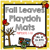 Fall Leaves Playdoh Mats - Numbers 1-10 (November)